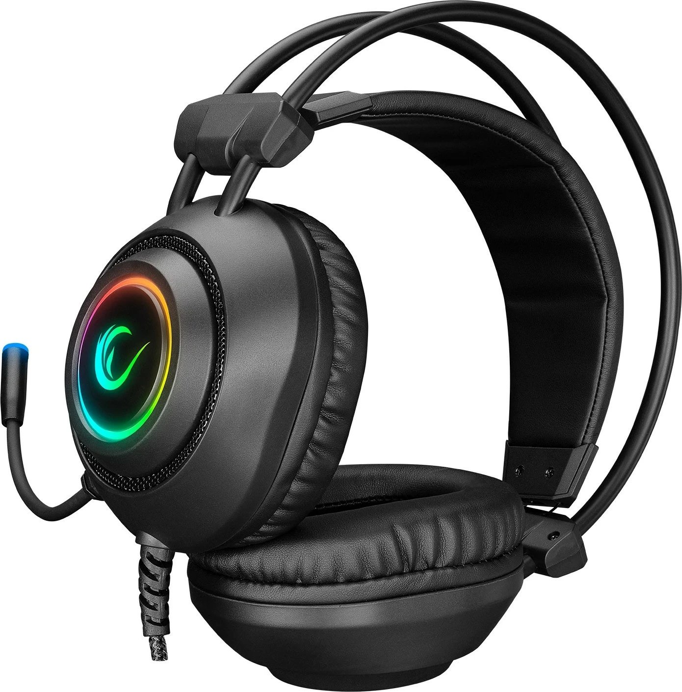Kufje gaming Rampage RM-K19, me mikrofon, RGB, USB, të zeza-kuqe Kufje gaming Rampage RM-K19, me mikrofon, RGB, USB, të zeza-kuqe