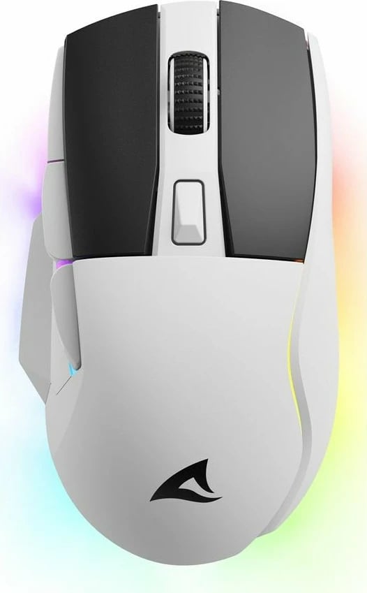 Maus Sharkoon SGM50W, 6400 DPI, i zi, i bardhë