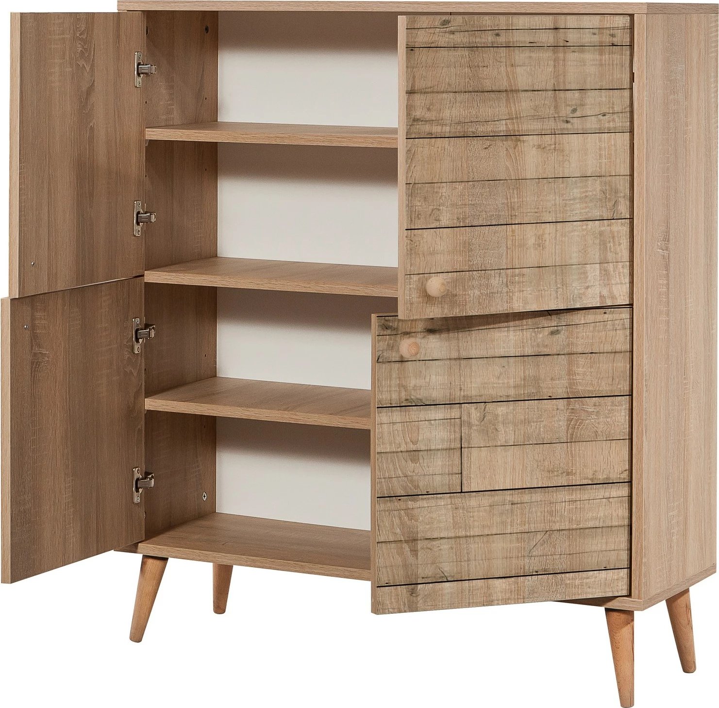 Dollap multifunksional Hanah Home, Multilux - 728, ngjyrë lisi Sonoma