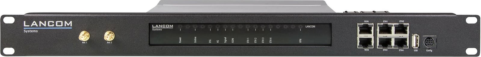 Mbajtës rack LANCOM Rack Mount Plus, metal, 1U, 19 inç, zi