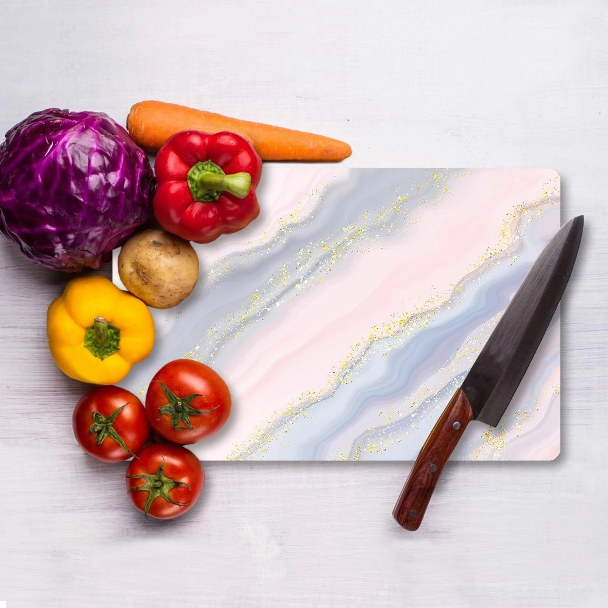 Dërrasë prerëse Hermia, qelq i temperuar, shumëngjyrëshe, 30x40cm, Ckt6-3040 Dërrasë prerëse Hermia, qelq i temperuar, shumëngjyrëshe, 30x40cm, Ckt6-3040