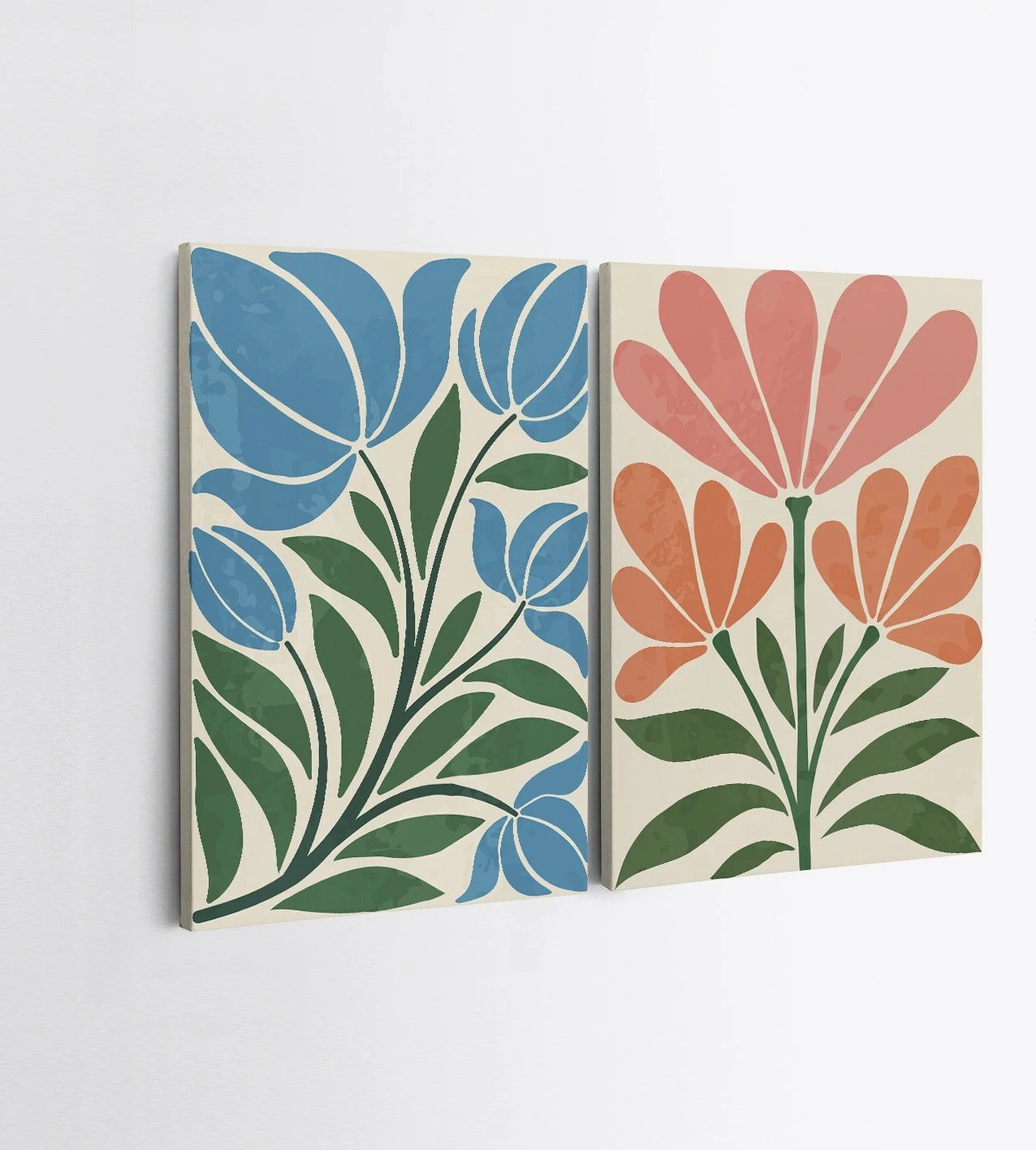 Pikturë dekorative në kanavacë (2 copë), Wallity, 2KNV4386, 70x100