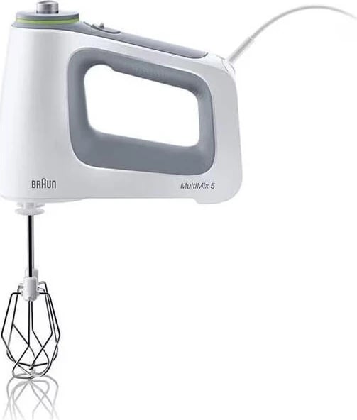 Mikser dore Braun MultiMix 5 HM5137WH, 750W, 9 shpejtësi, bardhë-gri