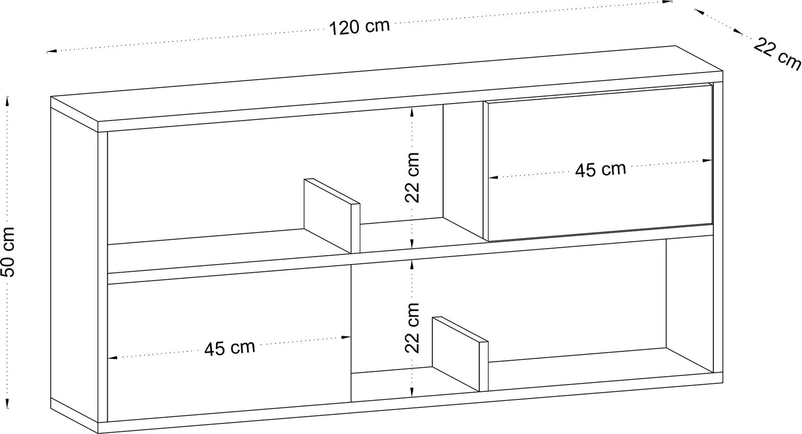 Konsolë Hanah Home, Forkis, Dec0028, e bardhë