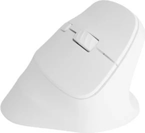 Maus vertikal Natec Crake 2, wireless, 2.4 GHz + Bluetooth 5.2, i bardhë