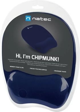 Mauspad Natec Chipmunk NPF-2181 me memory foam, 230x200 mm, navy blue