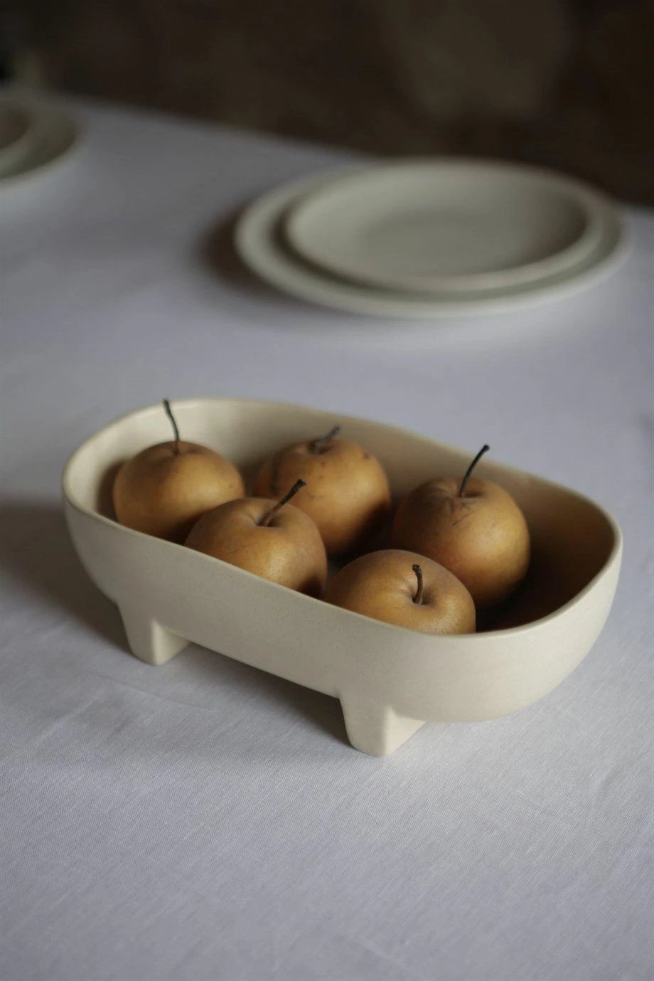 Pjatë prezantimi ushqimi, krem, Hermia Concept, BSM413