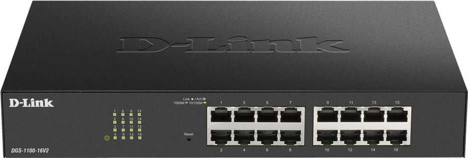 Switch D-Link DGS-1100-24PV2, Managed, Gigabit Ethernet, PoE, Rack mounting