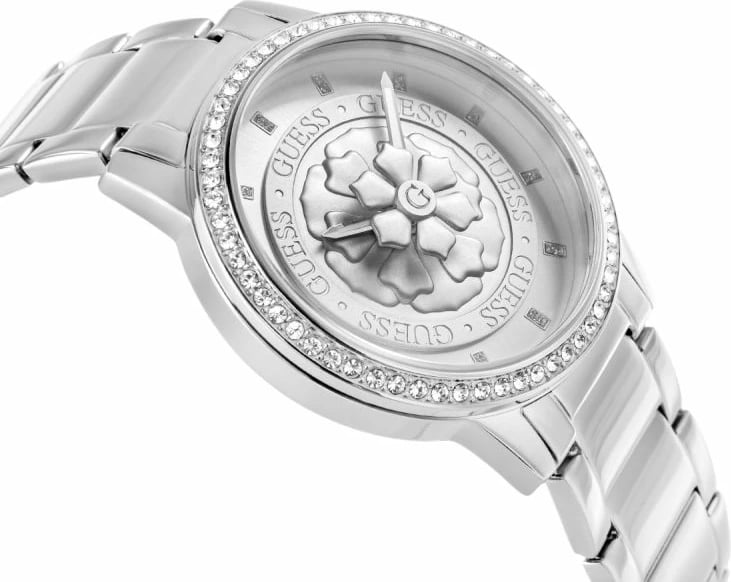 Orë dore Guess për femra, argjendtë