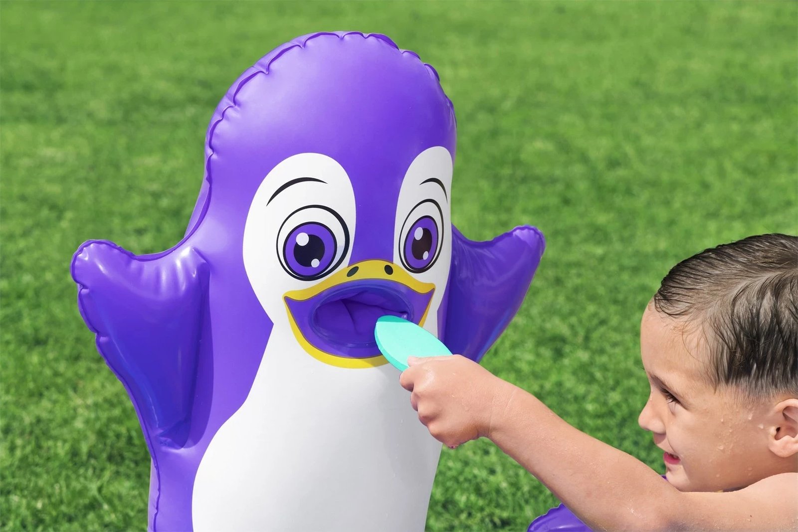 Qendër loje uji e fryrë për fëmijë Bestway Polar Pals, 1.34 m x 1.31 m x 73 cm, Blu