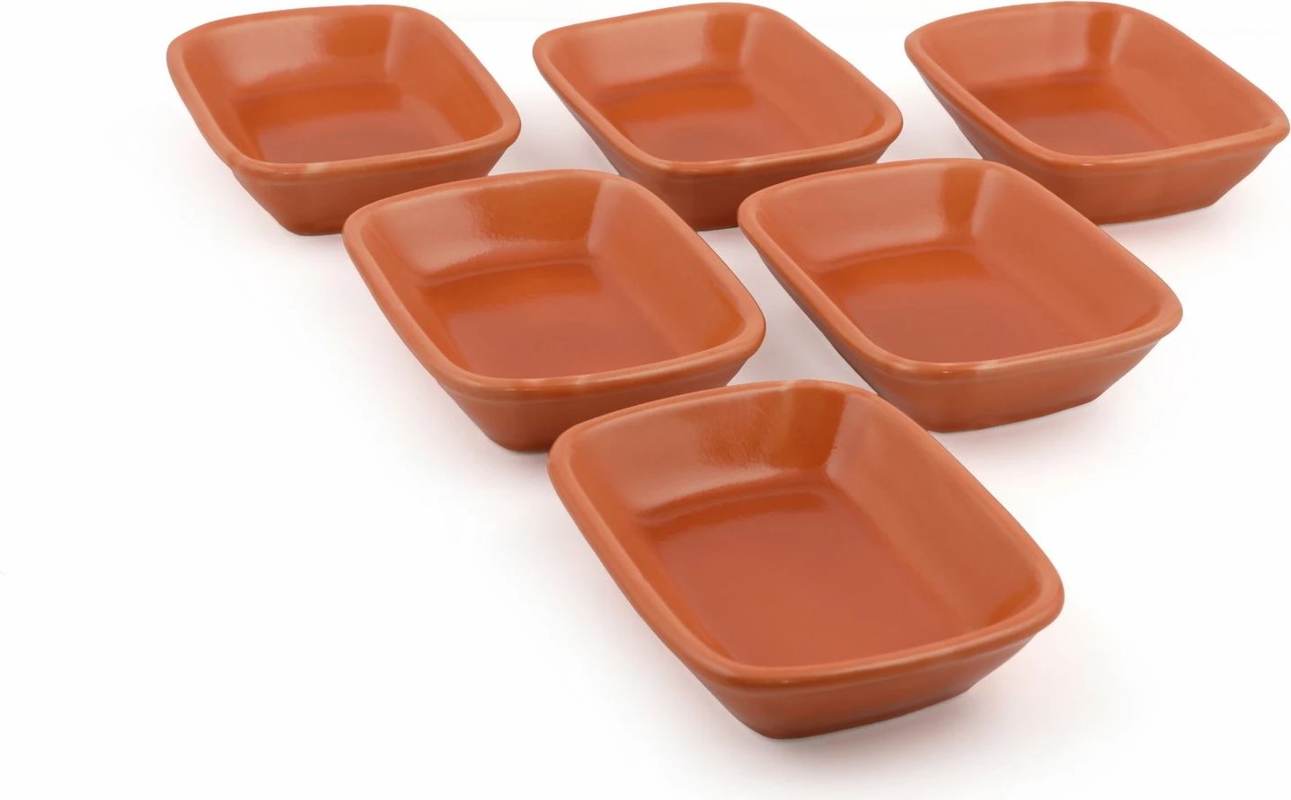 Set pjatash të vogla qeramike (6 copë), ngjyrë portokalli, Hermia Concept, ST501106F209A0000000AYD200
