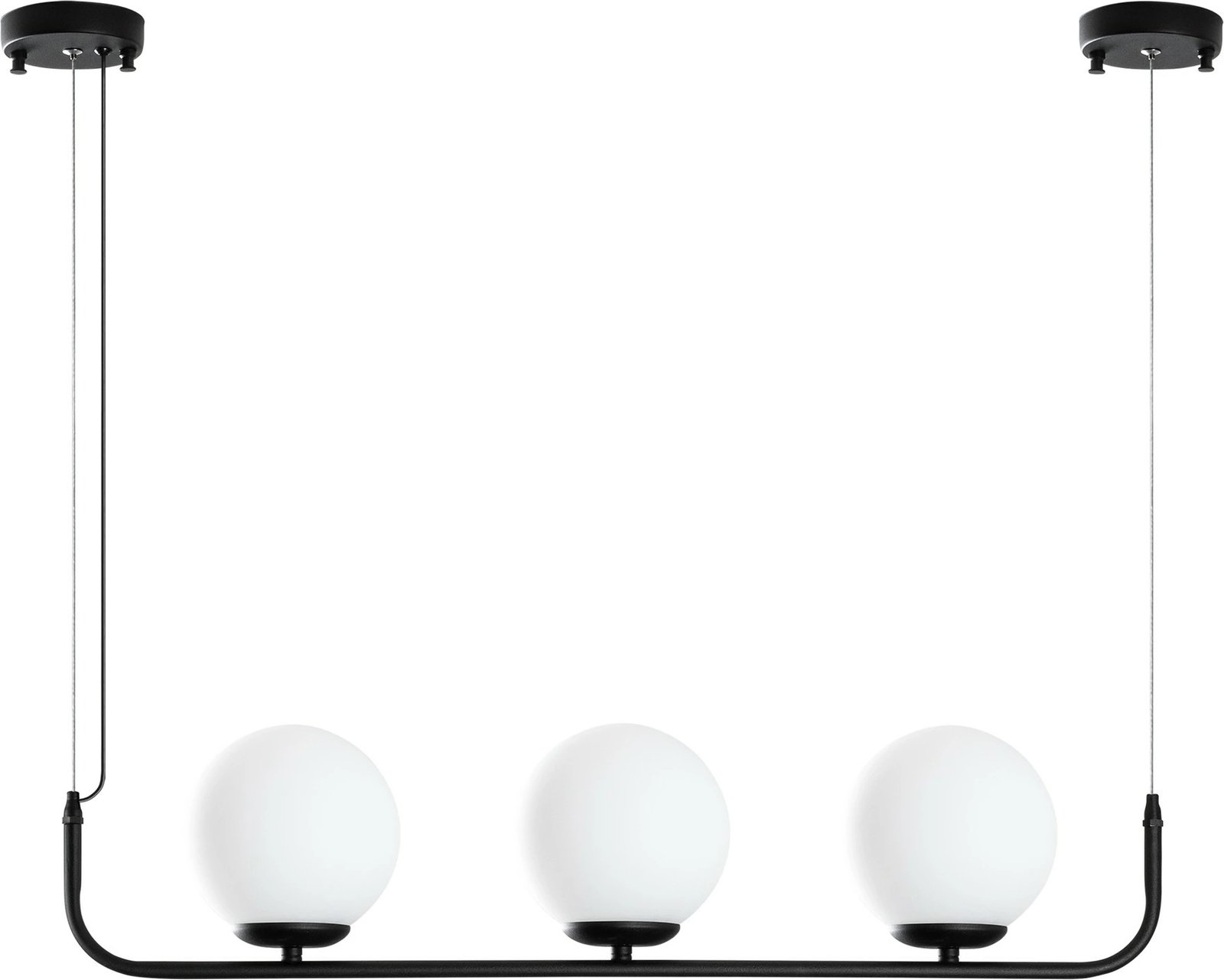 Llambë tavani Opviq Faruk - 13715, trup metalik, ngjyrë e zezë