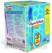 Set stilolapsa xhel Paper Mate InkJoy Gel 100RT, Blu, 80+20