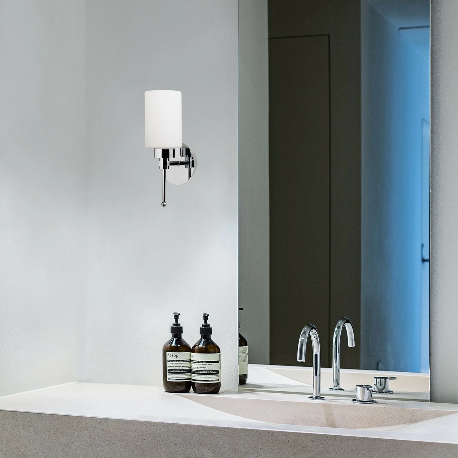 Llambë muri Opviq, Balcova - N-344, ngjyrë argjendi