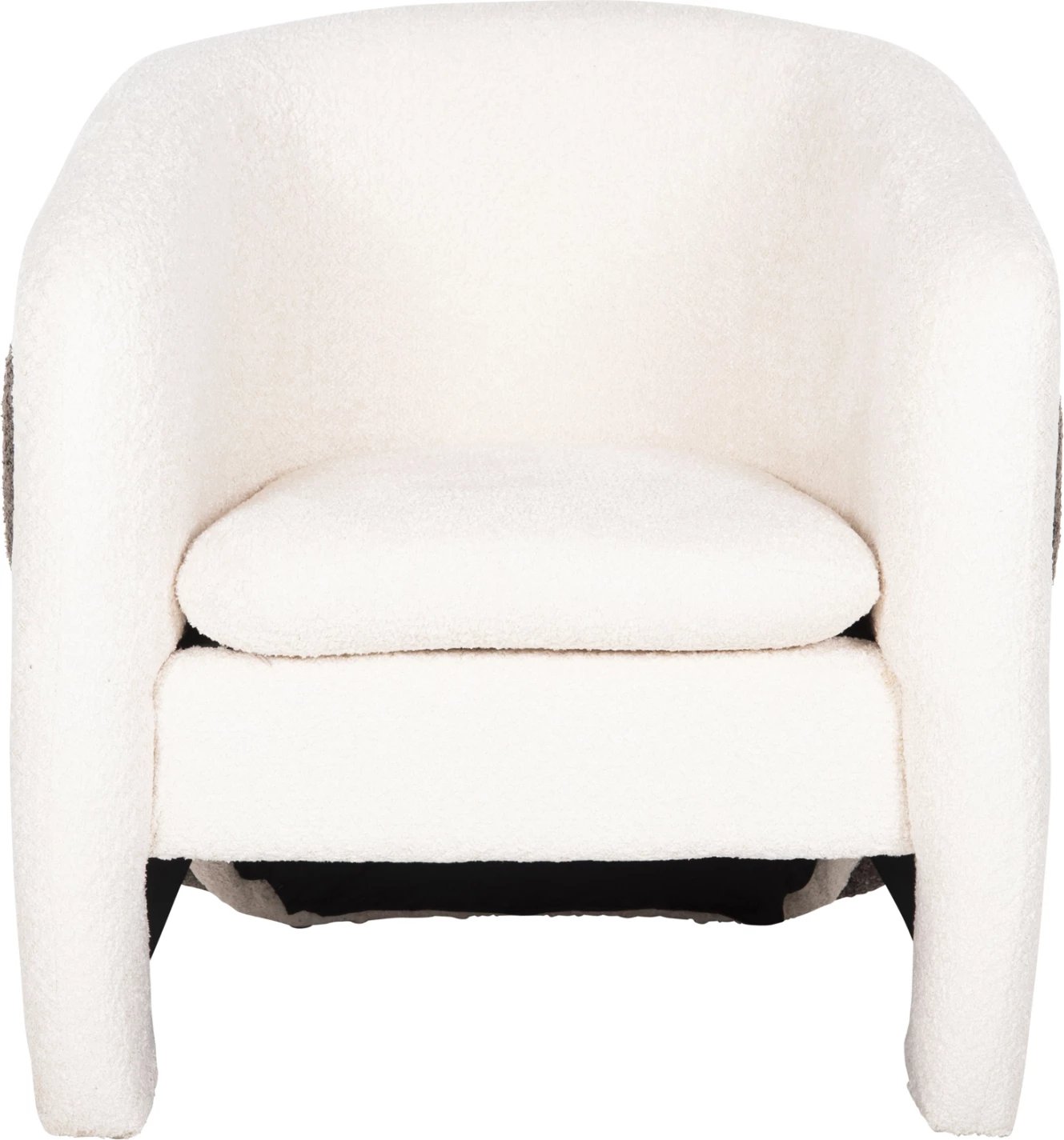 Fotelje DOPER, pëlhurë boucle, bardhë-gri, FH9590.06, 68x72x76 cm