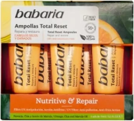 Ampulla për flokë Babaria Nutritive & Repair Total Reset unisex 5x15ml