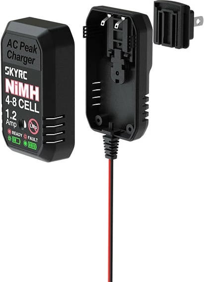 Karikues SkyRC eN18 për bateri NiMH, 4-8 qeliza, 1.2A, 18W, i zi