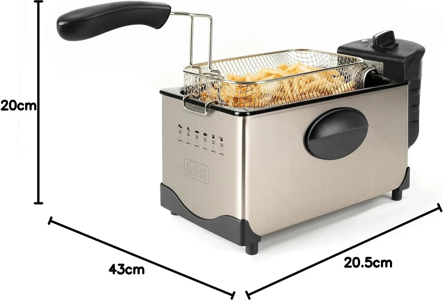 Fritezë BLACK+DECKER BXDF2100E, e zezë Fritezë BLACK+DECKER BXDF2100E, e zezë