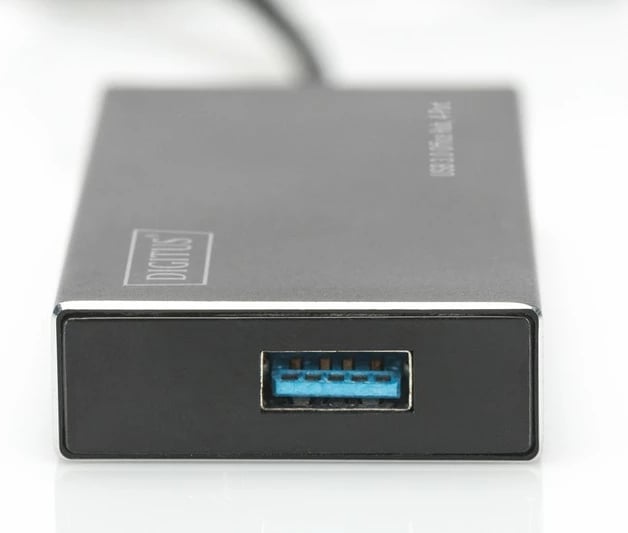 Hub USB 3.0 Digitus DA-70240-1, 4 porta, alumini, i zi