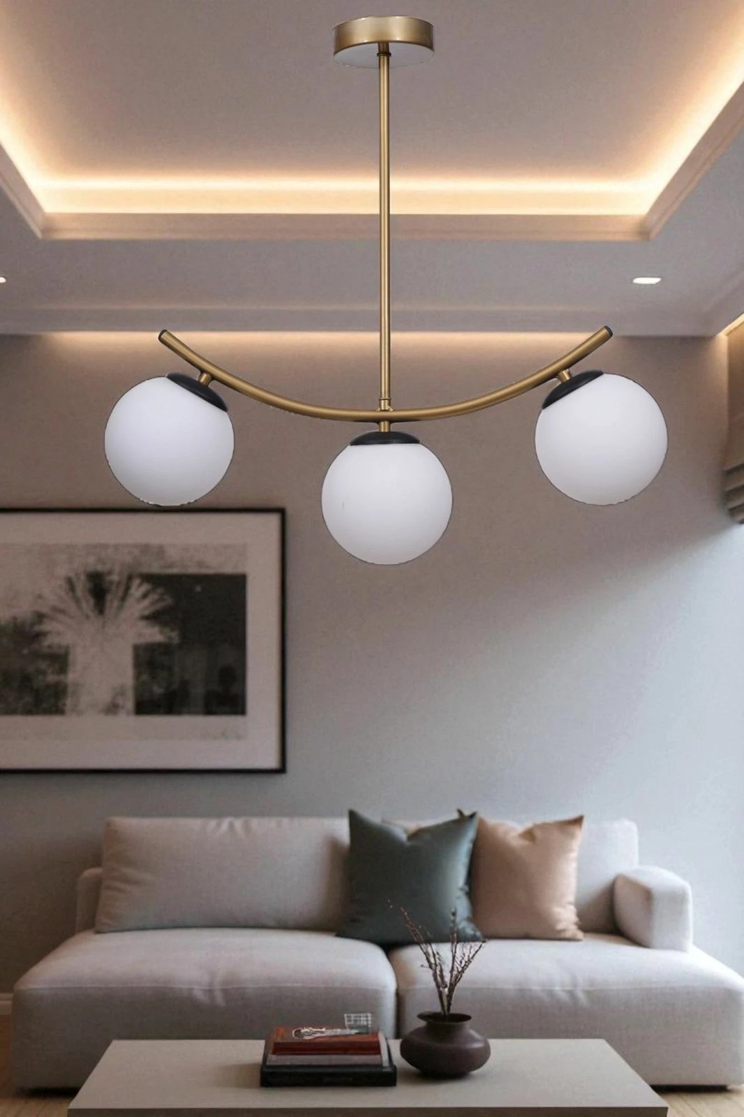 Llambadar Opviq, i bardhë dhe ari, 9010-4