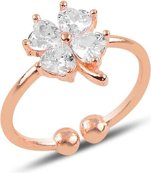 Unazë argjendi Jumeon, e bardhë dhe ari rozë, SGTL10107