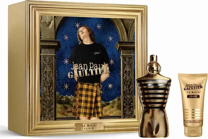 Eau de Parfum për meshkuj Jean Paul Gaultier Le Male Elixir, set 2 copë, 125ml