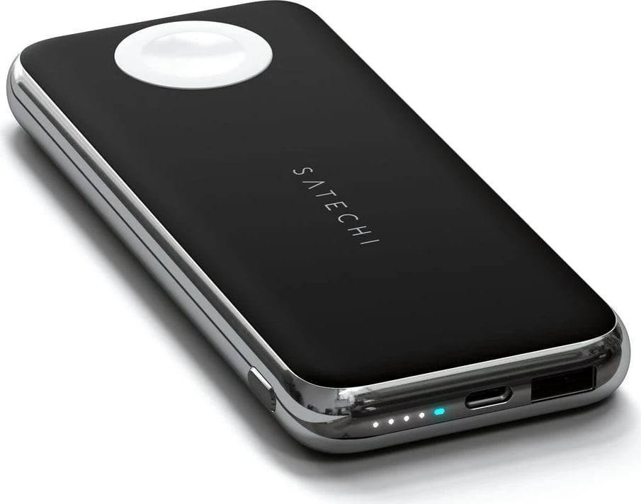 Power bank Belkin QUATRO 10000 mAh, karikim wireless, e zezë/argjendtë