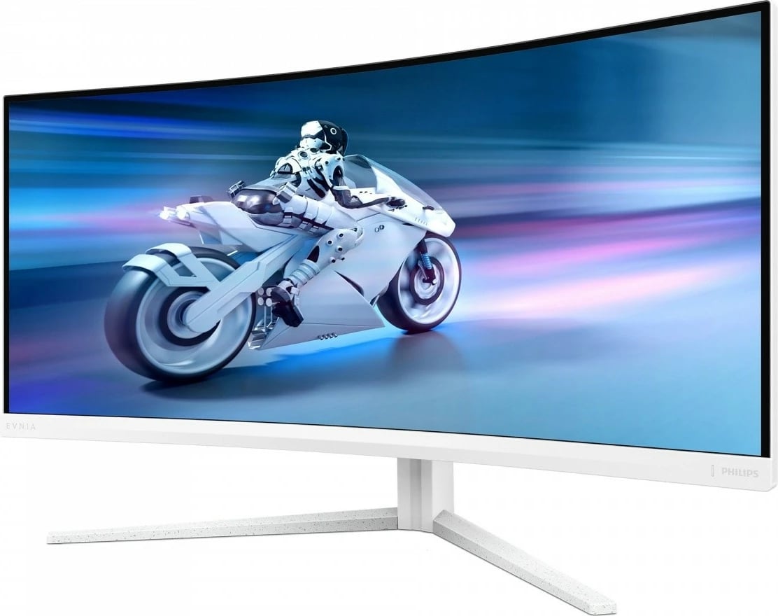 Monitor Philips 34M2C5501A, 34 inç, VA, 180Hz, WQHD, i bardhë