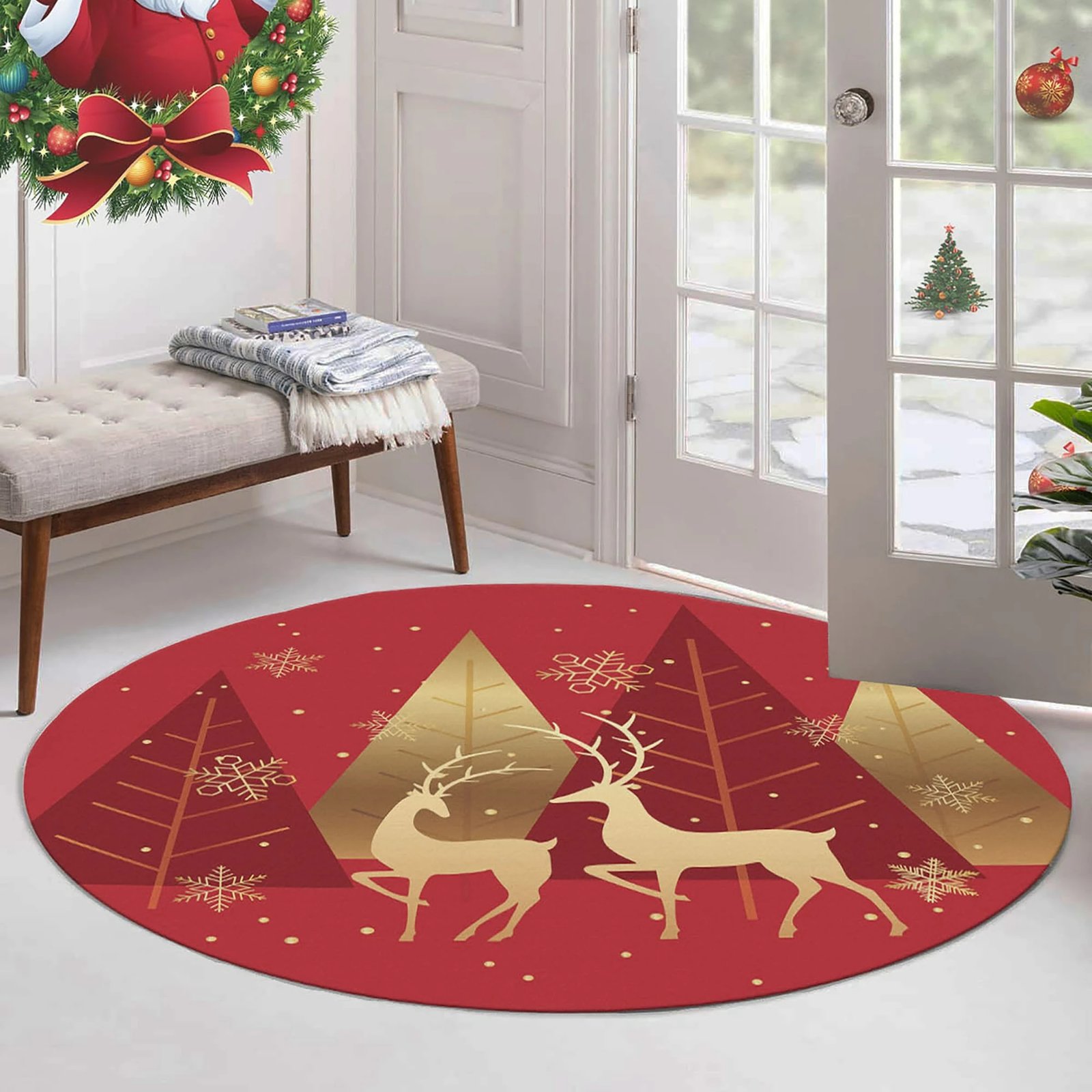 Qilim i rrumbullakët, i kuq e ari, Conceptum Hypnose, 90cm