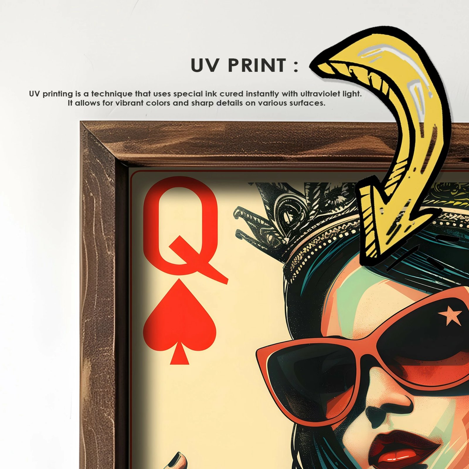 Pikturë dekorative me kornizë MDF, Wallity, GE114-L, shumëngjyrëshe