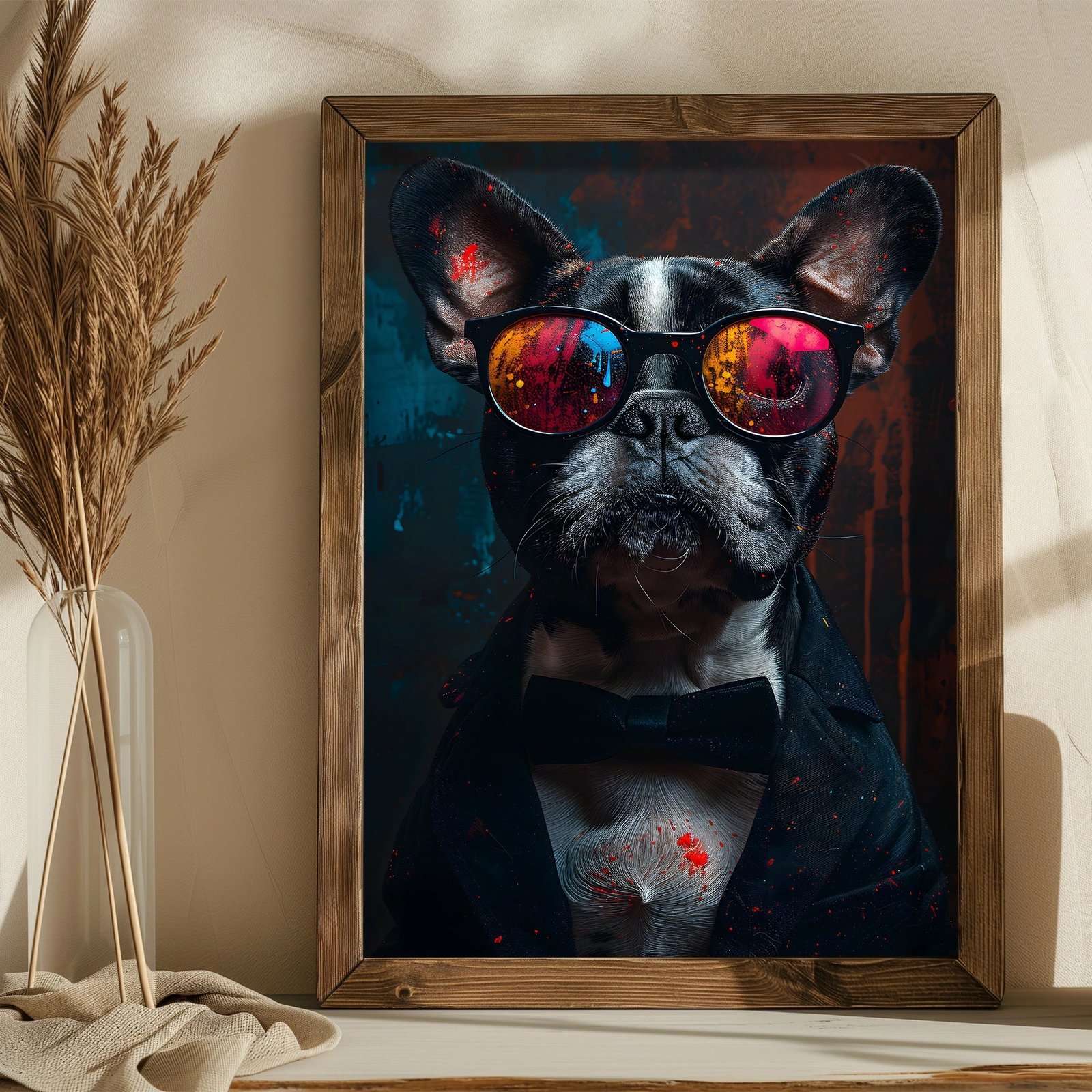 Pikturë dekorative me kornizë MDF, Wallity, AI191, shumëngjyrëshe, 35x47x3.5cm