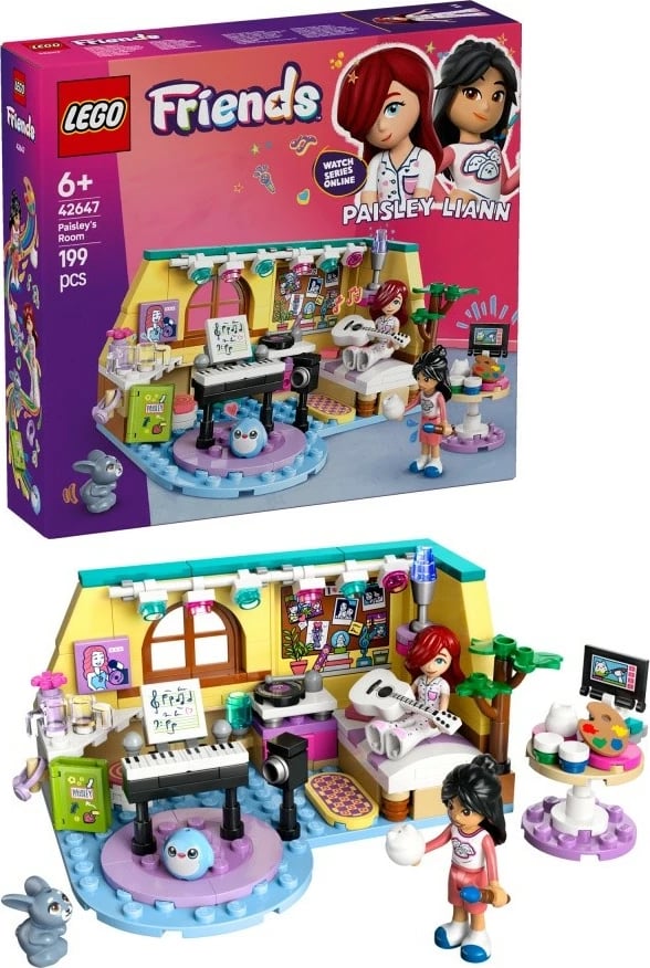 Set lodrash LEGO Friends Paisley's Room 42647, 199 pjesë