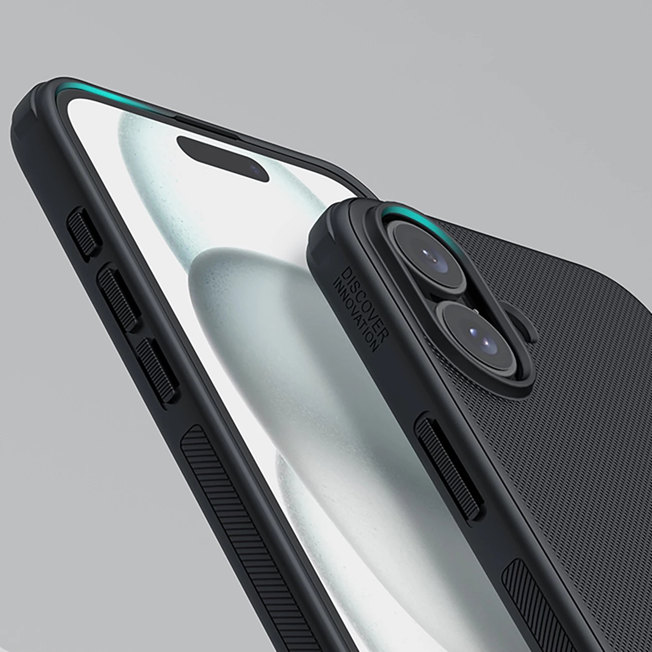 Mbështjellës Nillkin Super Frosted Shield Pro për iPhone 16, i zi