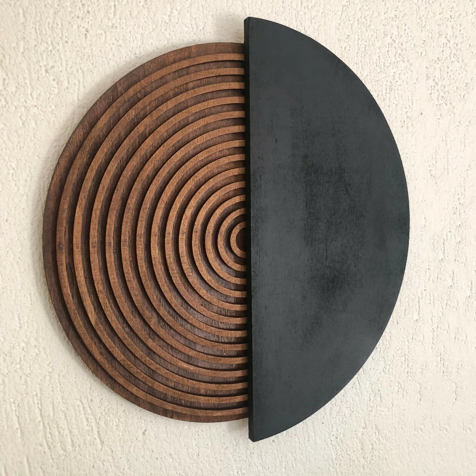 Aksesor dekorativ muri Wallity, ART143, natyral/zi, 50x50cm