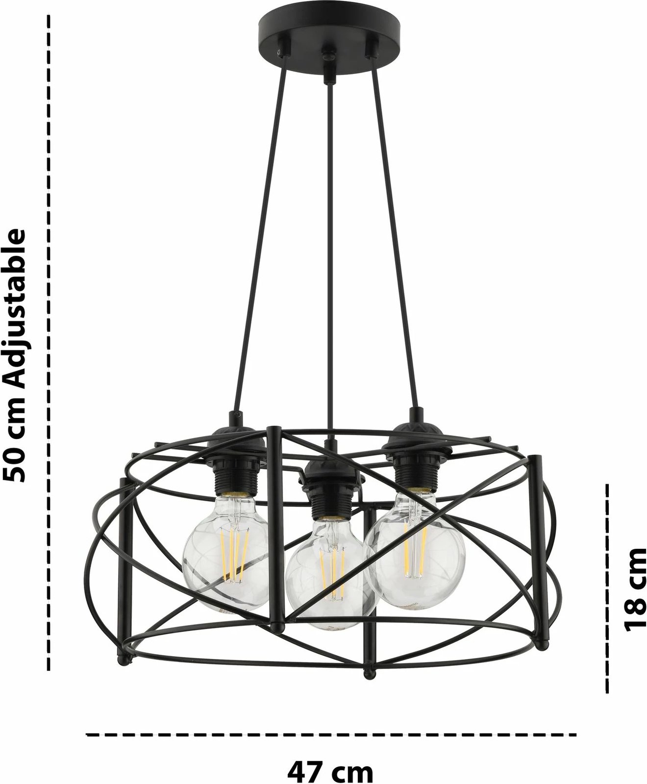 Llambë tavani Opviq, Dratkruh, e zezë