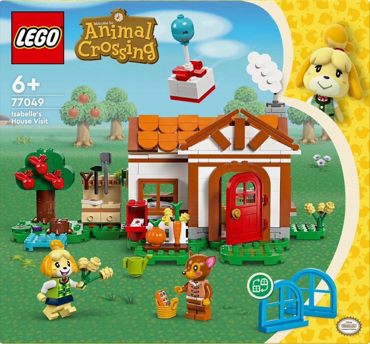 Set LEGO Animal Crossing Isabelle's Visit 77049, 389 pjesë, me dy minifigura, për fëmijë, shumëngjyrësh Set LEGO Animal Crossing Isabelle's Visit 77049, 389 pjesë, me dy minifigura, për fëmijë, shumëngjyrësh