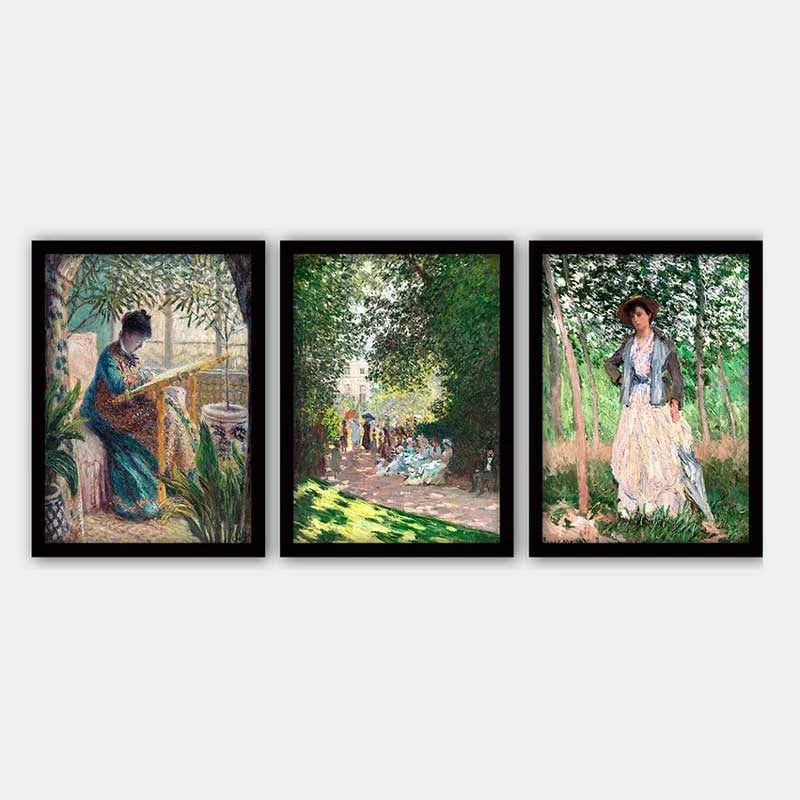 Pikturë dekorative me kornizë (3 copë), Wallity, 3SC_UN547270_3545