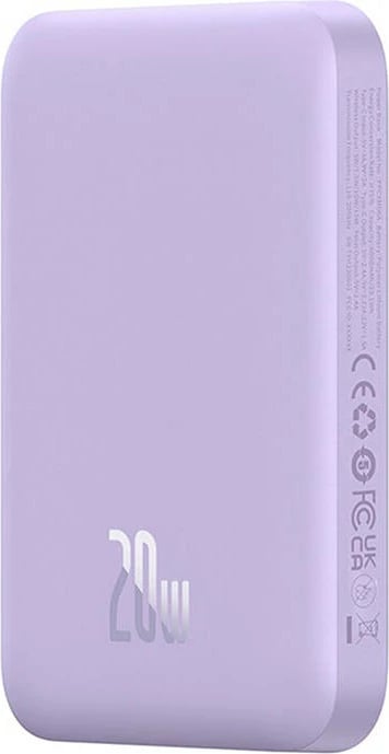 Powerbank Baseus Magnetic Mini 6000 mAh 20W, vjollcë
