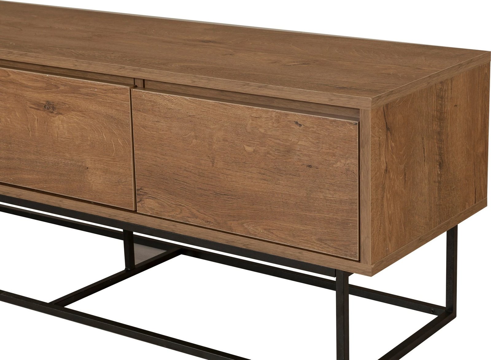 Set mobiljesh për dhomë dite, ngjyrë arre dhe e zezë, Laxus Takım 14