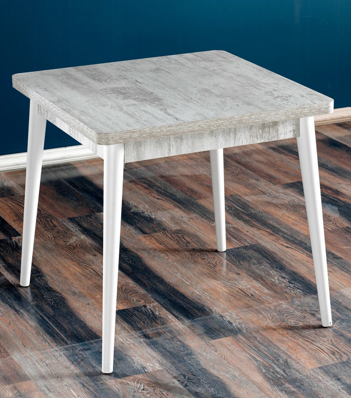 Tavolinë ngrënieje Hanah Home, ngjyrë antike dhe e bardhë, Flora Antik