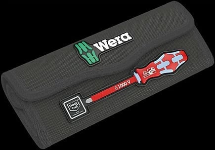 Set veglash Wera 05006631001, 17 copë, mbështjellës i zi