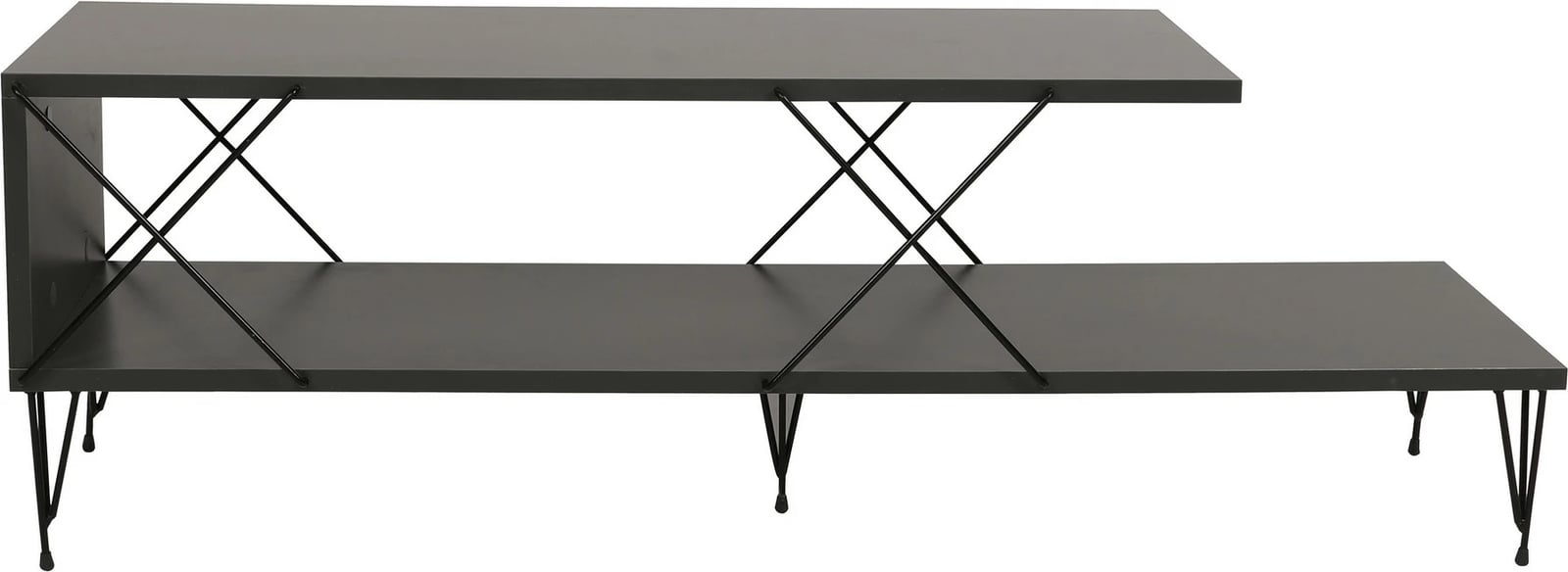 Komodë për TV Hanah Home, Street, ngjyrë antracit