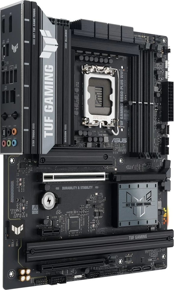 Pllakë amë ASUS TUF GAMING B860-PLUS WIFI, ATX, 256 GB, 7.1 kanale audio