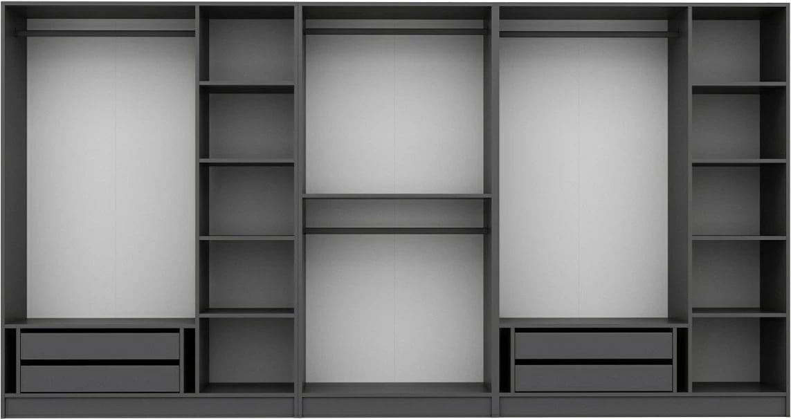 Dollap i madh, ngjyrë antracit, Skye Decor, 4944