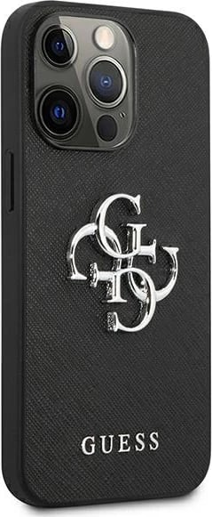 Mbështjellës Guess Saffiano 4G Big Metal Logo për iPhone 13 Pro / 13 6.1", i zi Mbështjellës Guess Saffiano 4G Big Metal Logo për iPhone 13 Pro / 13 6.1", i zi