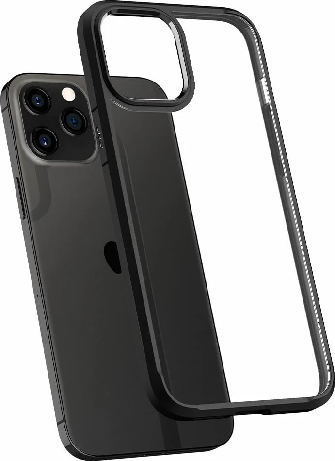 Mbështjellës Spigen Ultra Hybrid për iPhone 12 / iPhone 12 Pro, Matte Black