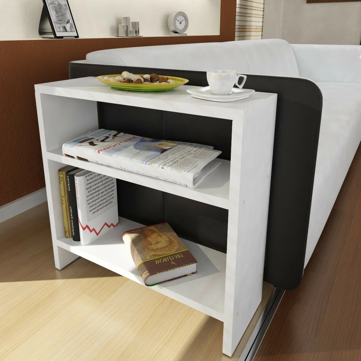 Tavolinë anësore Hanah Home, Silvanus, e bardhë