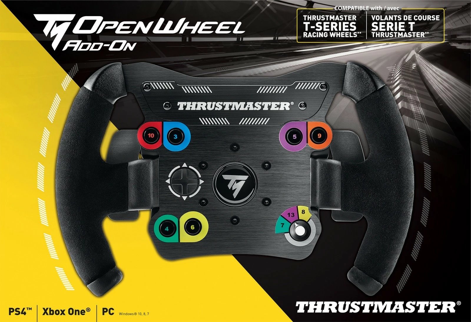 Timon Thrustmaster TM Open Wheel, për gaming, për PC/PS4/Xbox One, i zi
