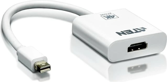 Adapter, ATEN VC981, Mini DisplayPort në HDMI 4K Ultra HD, i bardhë