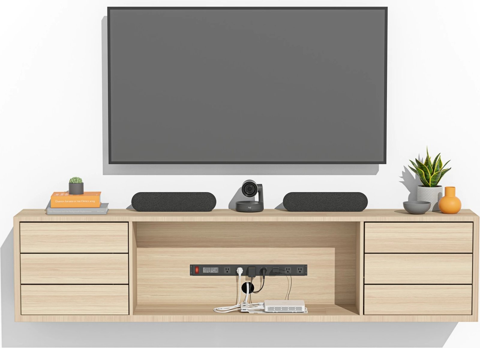 Mbajtës kompjuteri Logitech, Monitor stand-mounted CPU holder, USFF, 75 x 75,100 x 100 mm, Bardhë